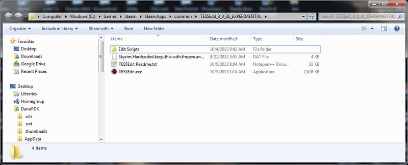 TES5Edit Install Folder